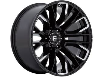 Fuel Milled Gloss Black Rebar 6 Wheel