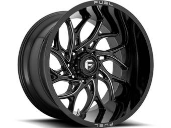 Fuel Milled Gloss Black Runner Wheels