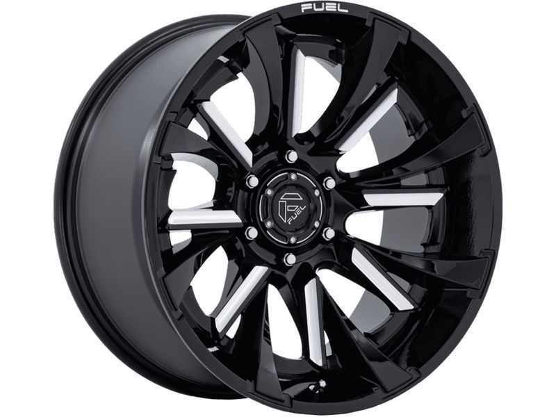 Fuel Milled Gloss Black Tantrum Wheel FC895BE22106818N | RealTruck