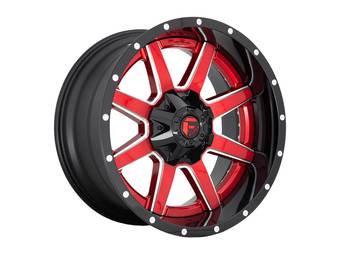 Fuel Two-Piece Red & Black Maverick Wheels