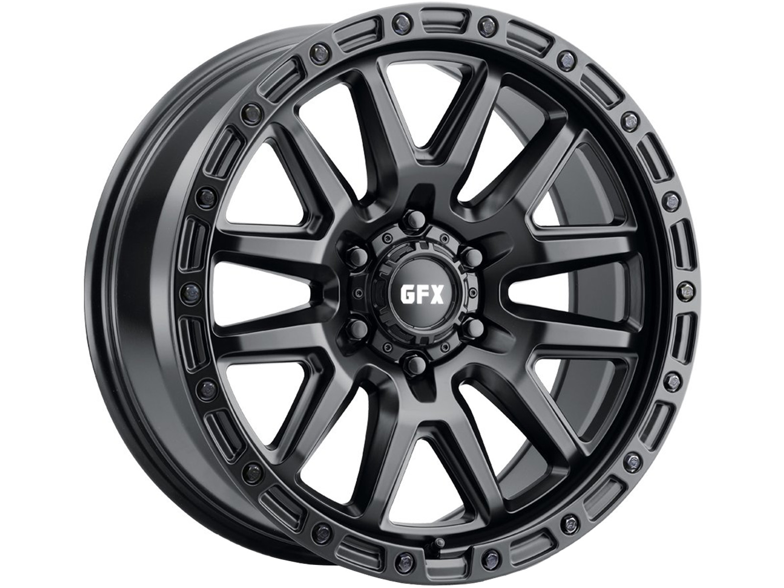 RUFFLOG ブラック G-FX Matte Black TR26 Wheels | RealTruck