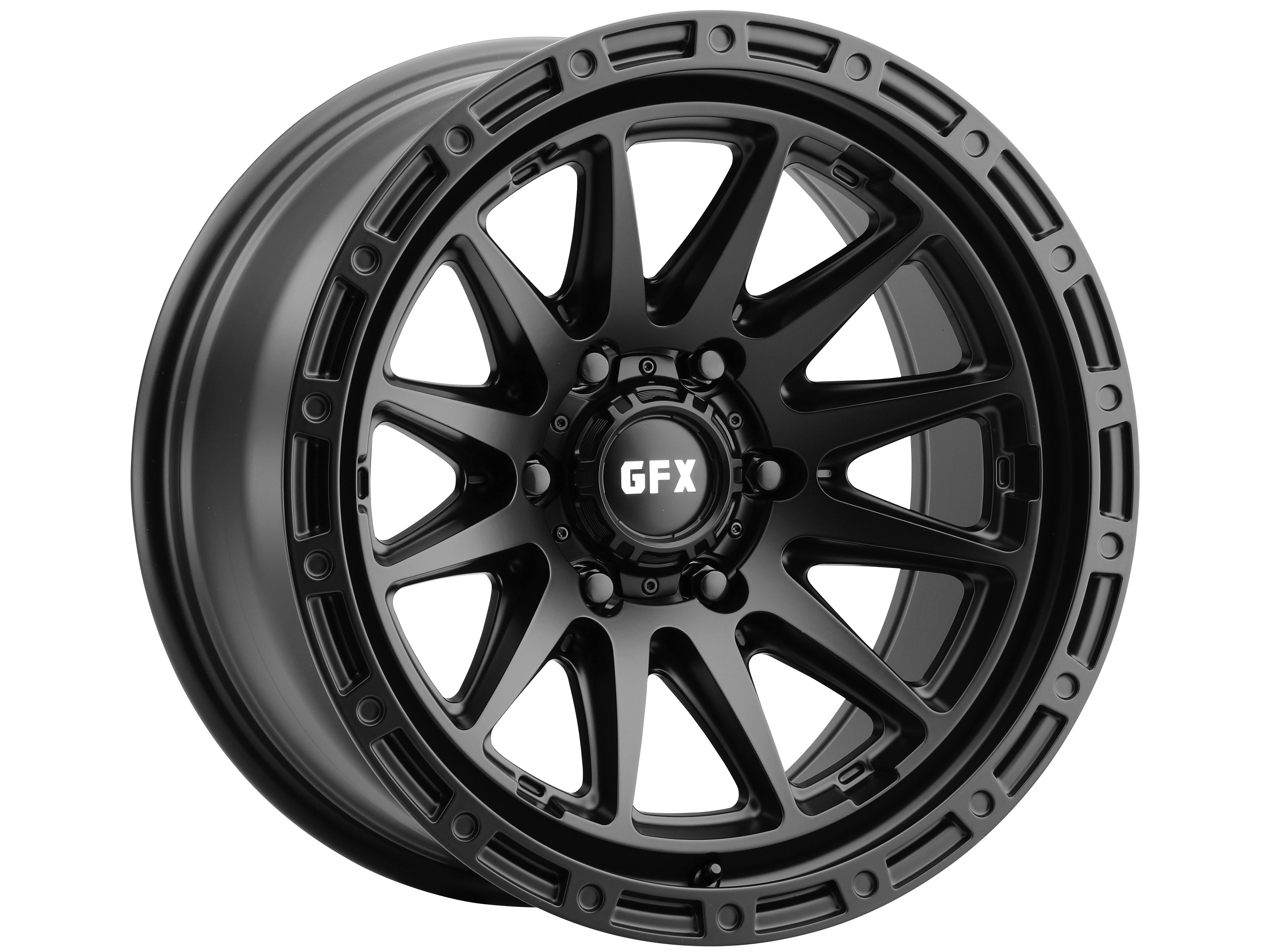 G-FX Matte Black TR38 Wheel T38-790-6139N12-MB | RealTruck