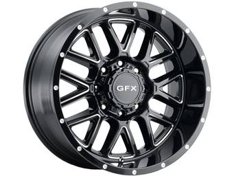 G-FX Milled Gloss Black TM5 Wheel