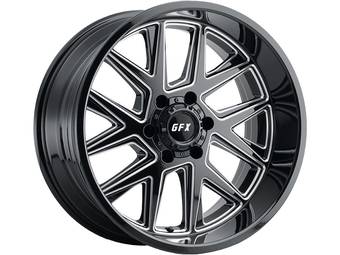 G-FX Milled Gloss Black TM6 Wheel