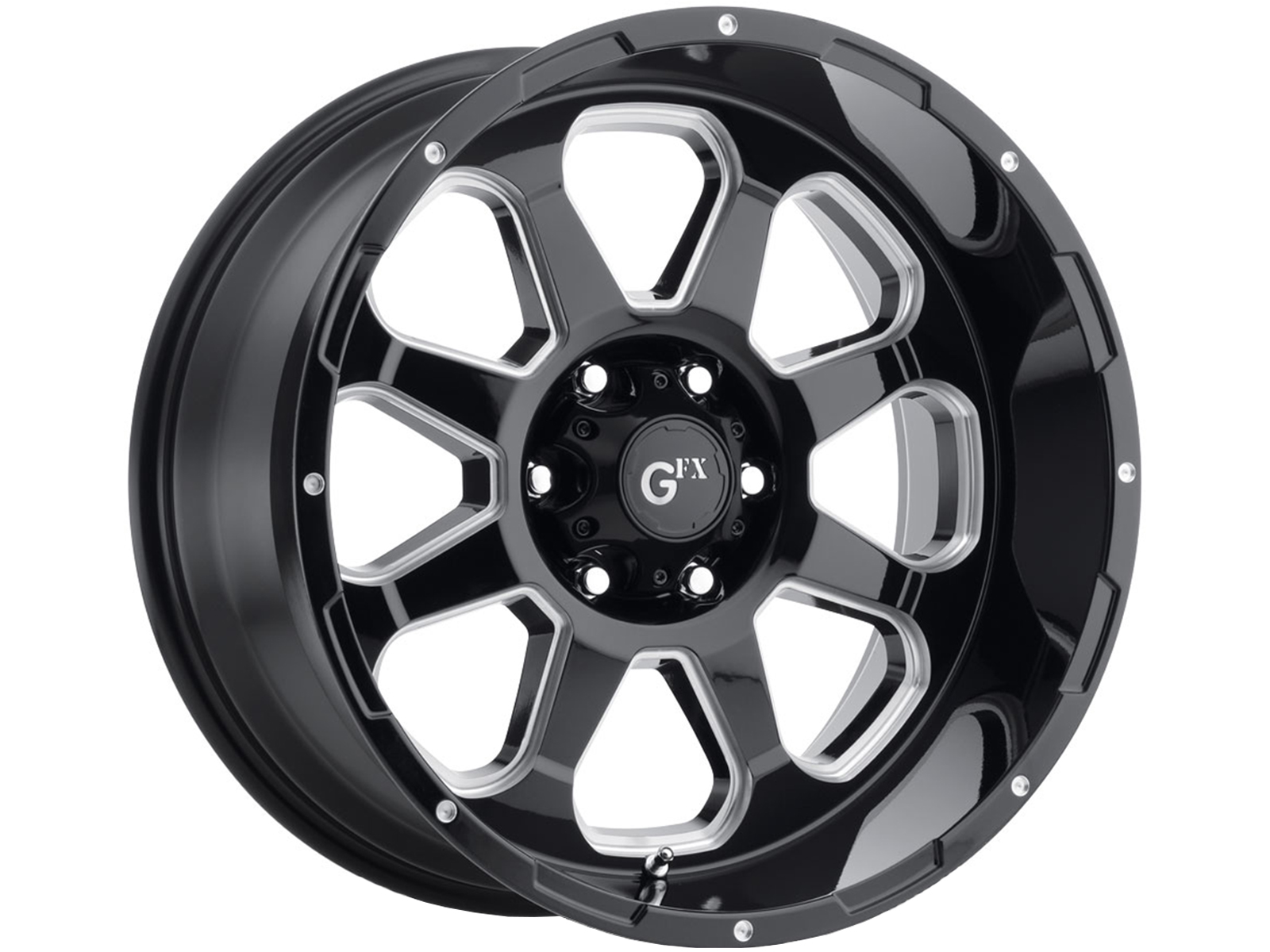 G-FX Milled Gloss Black TR10 Wheels | RealTruck