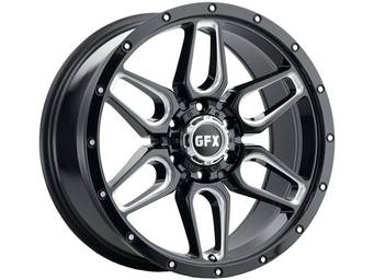 G-FX Milled Gloss Black TR18 Wheel