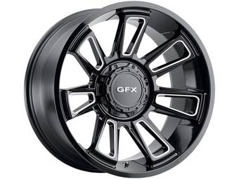 G-FX Milled Gloss Black TR21 Wheel