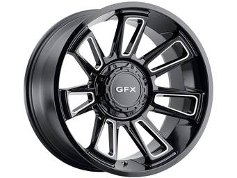 G-FX Milled Gloss Black TR21 Wheel