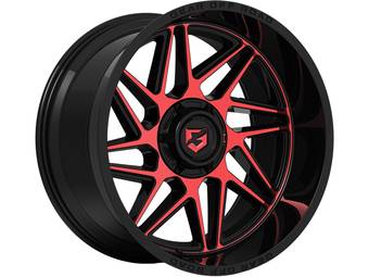 Gear Off-Road Black & Red Ratio Wheels