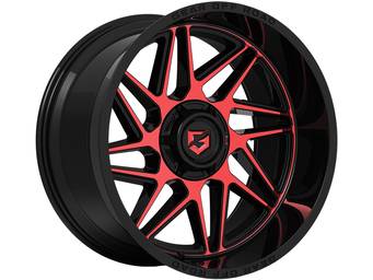 Gear Off-Road Black & Red Ratio Wheels
