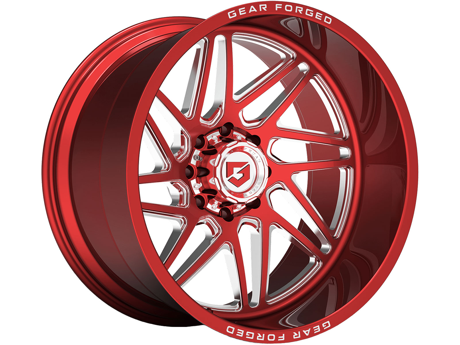 Gear Off-Road Forged Milled Red 761 Wheels | RealTruck