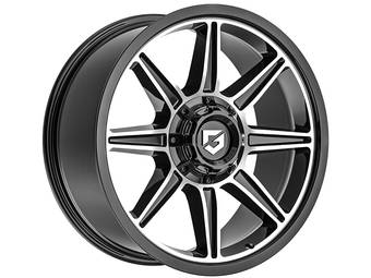 Gear Off-Road Machined Gloss Black Balast Wheel