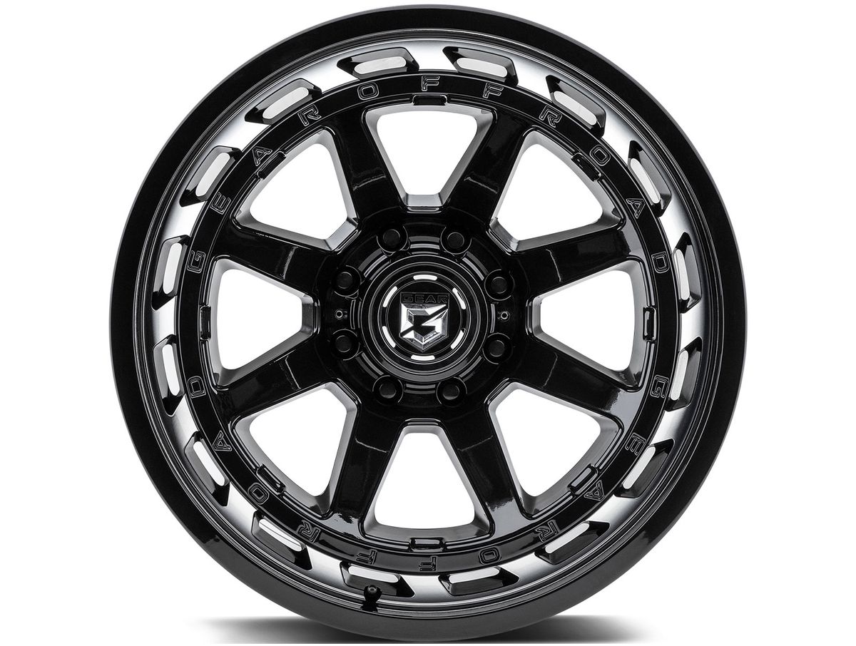 Hawk Rim Gear Off-Road Machined Gloss Black Black Hawk Wheels | RealTruck