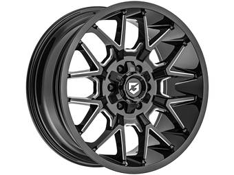 Gear Off-Road Milled Gloss Black Primacy Wheel