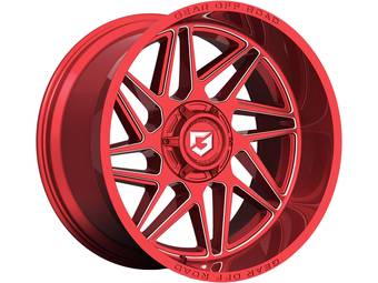 Gear Off-Road Milled Red Ratio Wheels