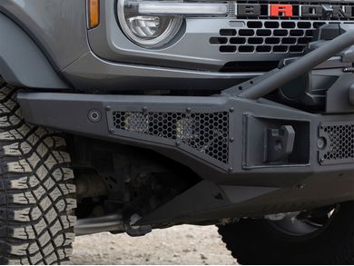 Go Rhino Rockline Full-Width Front Winch Bumper with Overrider