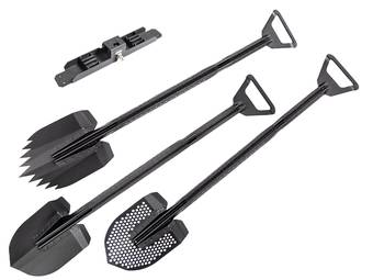 Go Rhino Xventure Gear Three Amigos Stackable Shovel System XG-RS50110T Main Image