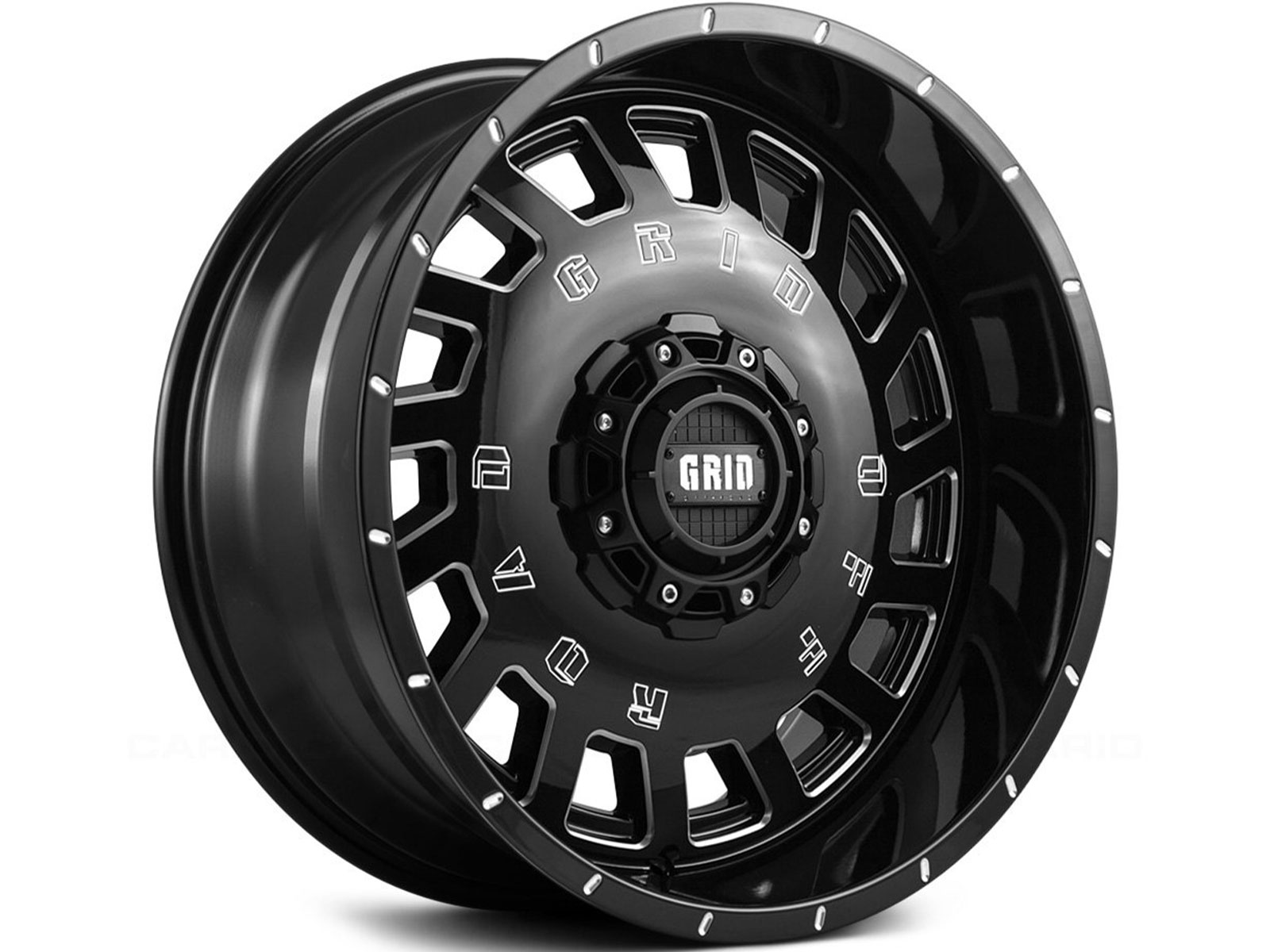 Grid Milled Gloss Black GD3 Wheel GD03-18090655M0008 | RealTruck