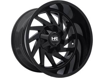 Hardrock Gloss Black Crusher Wheels