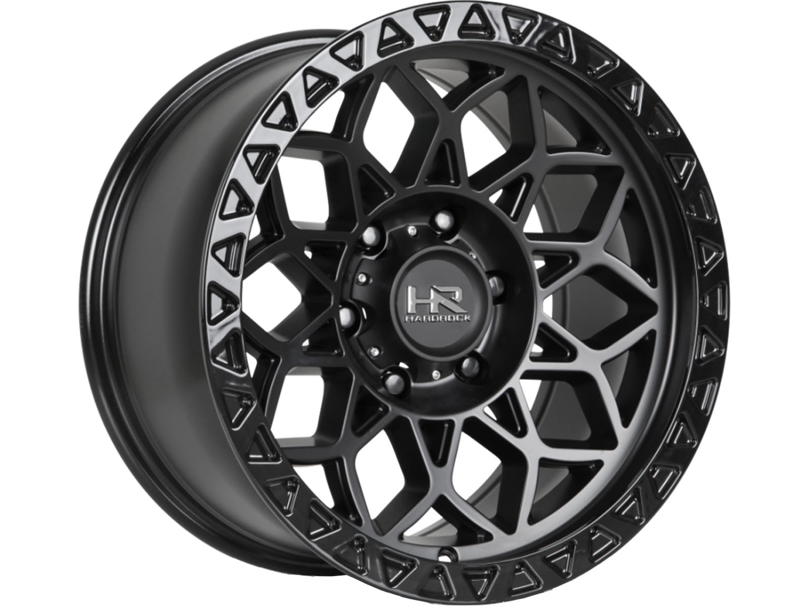 Hardrock Matte Black H108 Wheels | RealTruck