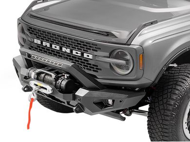 Winch Bumper, Black Series LED, 6 Light, Slime Line