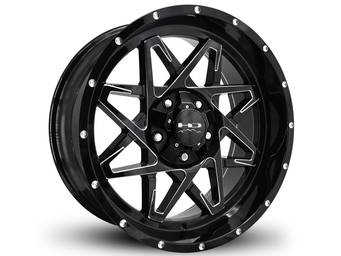 HD Off-Road Milled Gloss Black Caliber Wheels