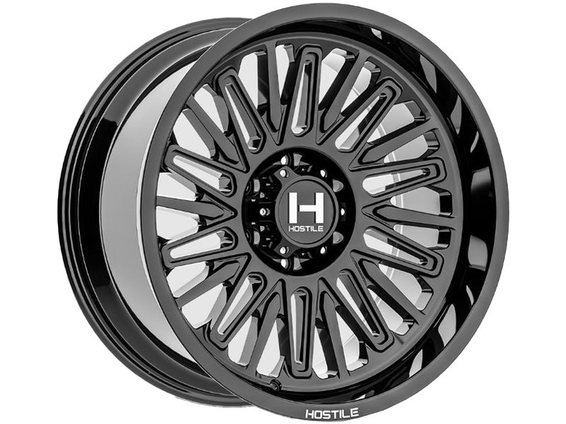 Hostile Gloss Black Rampage Wheels | RealTruck