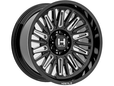 Hostile Milled Gloss Black Rampage Wheel H143-2010816547GB | RealTruck