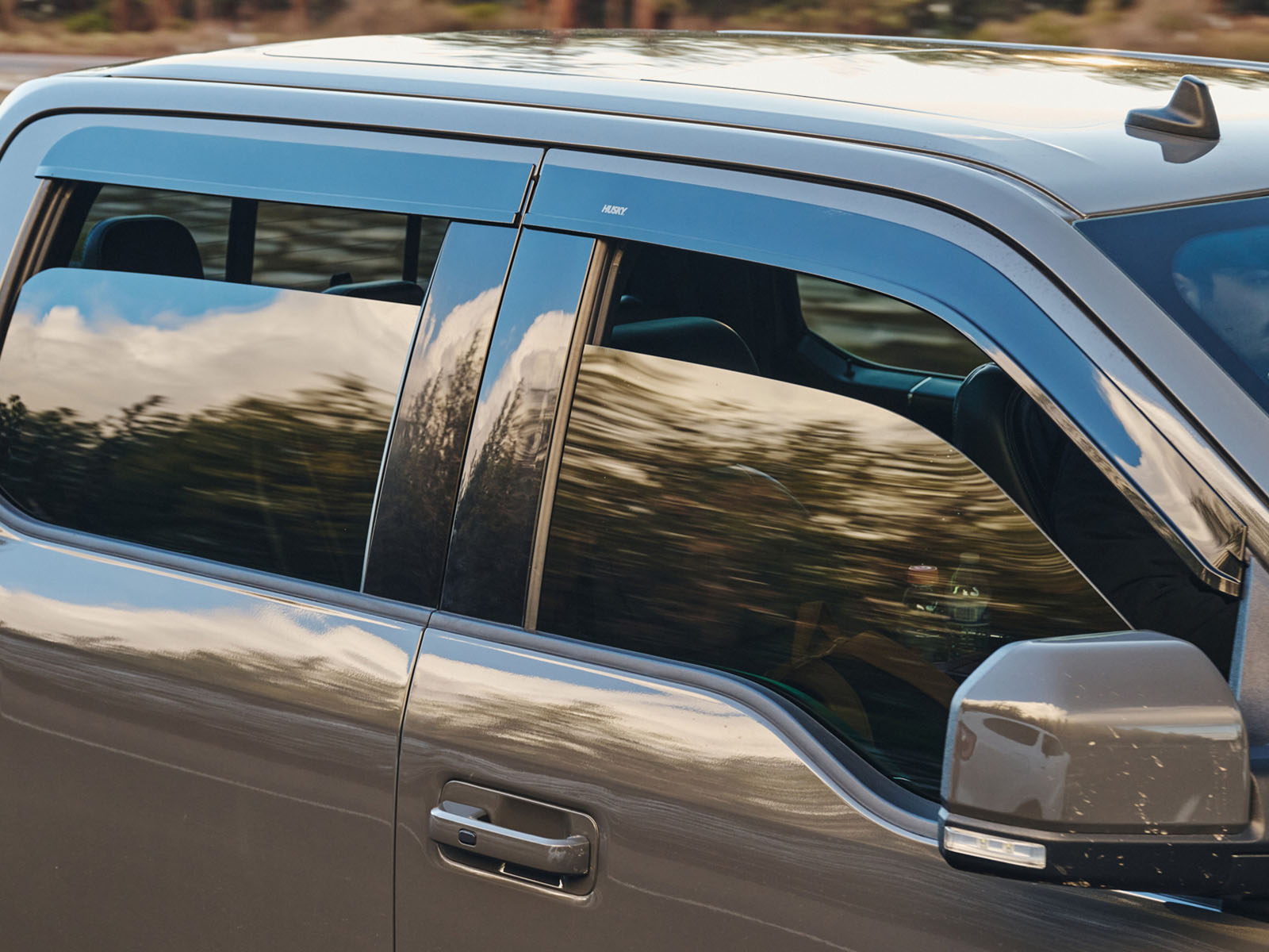 thumbnail image 2 of Premium Black Window Visors / Rain Guards – 2020-2024 Toyota Highlander – 4pc Set W/ Clips & Tape 2 of 4
