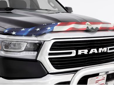 American Flag & Bald Eagle Vinyl Decal – For Truck, Jeep, Tool Box, Window
