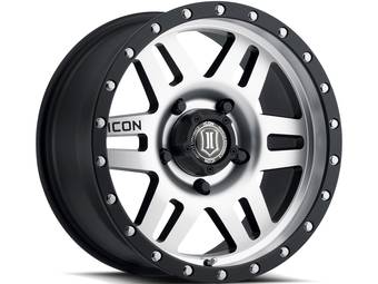 Icon Machined Matte Black Six Speed Wheels