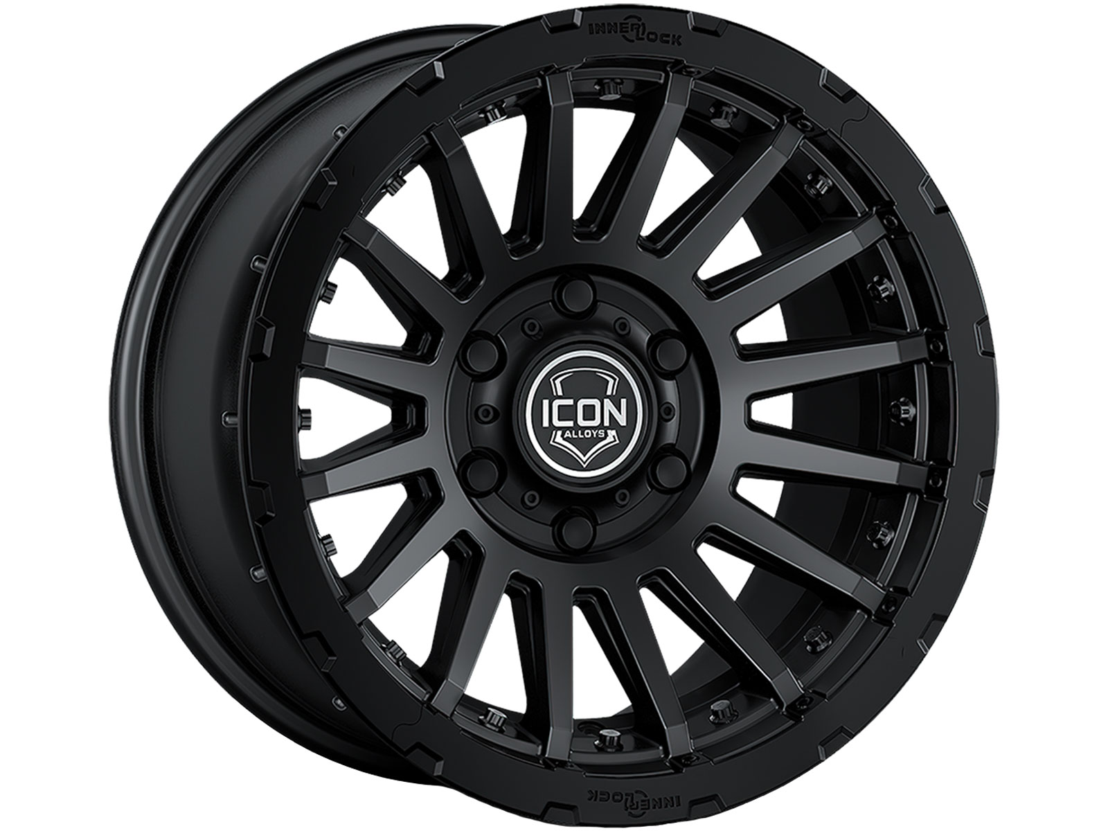 Icon Matte Black Recon Pro Wheel 23617858347SB | RealTruck 