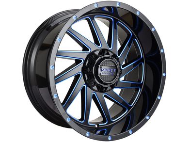 Impact Off-Road Gloss Black & Blue 811 Wheel 811GBB-79056-12