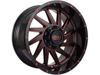 Impact Off-Road Gloss Black & Red 811 Wheels