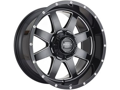 Impact Off-Road Milled Gloss Black 804 Wheels | RealTruck