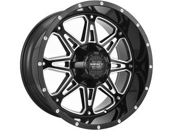 Impact Off-Road Milled Gloss Black 810 Wheels