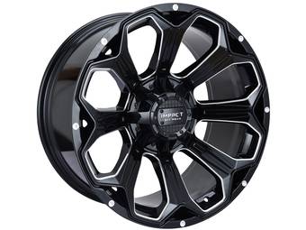 Impact Off-Road Milled Gloss Black 817 Wheels