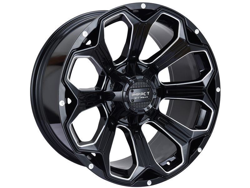Impact Off-Road Milled Gloss Black 817 Wheels | RealTruck