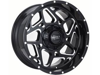 Impact Off-Road Milled Gloss Black 822 Wheels