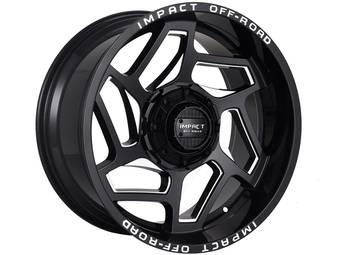 Impact Off-Road Milled Gloss Black 826 Wheels