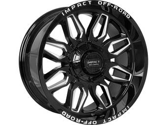 Impact Off-Road Milled Gloss Black 827 Wheels