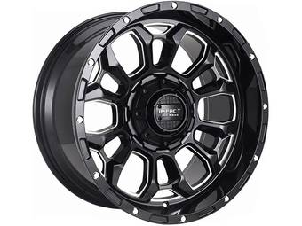 Impact Off-Road Milled Gloss Black 901 Wheels