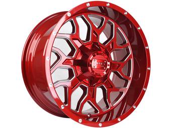 Impact Off-Road Milled Red 813 Wheels