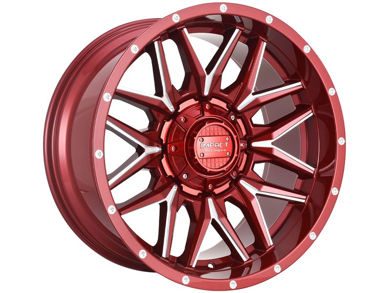 Impact Off-Road Milled Red 819 Wheels | RealTruck