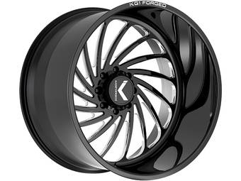 KG1 Forged Milled Gloss Black Bender Wheel