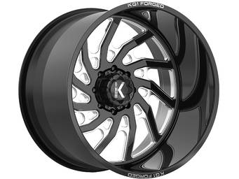 KG1 Forged Milled Gloss Black Bounty Wheel