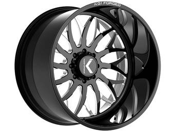 KG1 Forged Milled Gloss Black Galactic Wheel