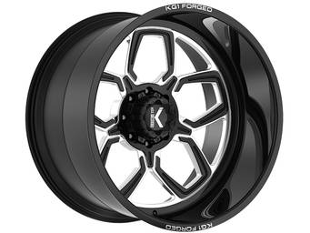 KG1 Forged Milled Gloss Black Gear-5 Wheel