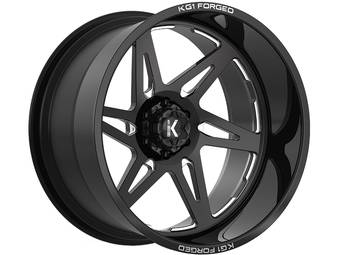 KG1 Forged Milled Gloss Black Kala Wheel