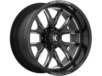 KG1 Forged Milled Gloss Black Primacy Wheel